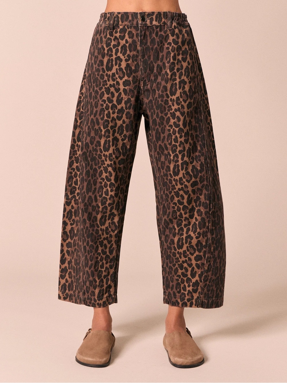 Beyond Nine - Tori Dark Leopard Denim Jeans - size small